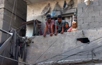 أسرة في غزة في ظل العدوان الإسرائيلي