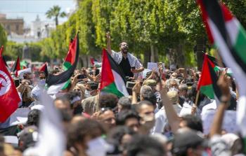 مسيرة حاشدة في تونس دعما لغزة