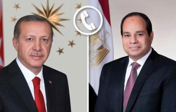 السيسي وأردوغان يتشاوران بشان أوضاع غزة
