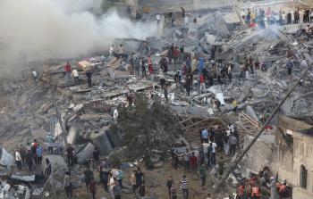 آثار القصف على غزة - تعبيرية