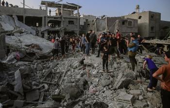 تدمير مسجدين بالكامل في خانيونس جنوب قطاع غزة