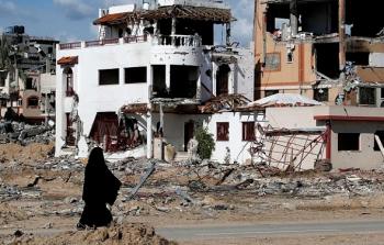 آثار القصف الإسرائيلي على غزة (Getty Images)