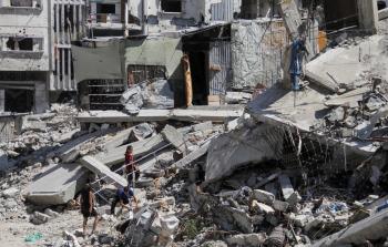 غزة آثار الدمار - أرشيف