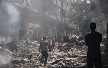 آثار القصف الإسرائيلي على قطاع غزة