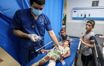 أطفال غزة جراء القصف الإسرائيلي