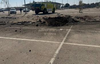 سقوط صاروخ قرب مطار بن غوريون بتل أبيب