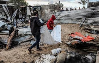 جثامين متفحمة بمدرسة خليل عويضة شمالي قطاع غزة