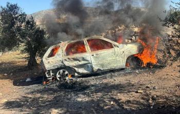 المركبة المستهدفة في طوباس