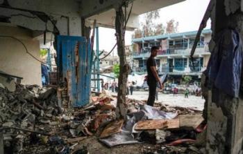 دمار حل بمدرسة في غزة إثر قصف إسرائيلي