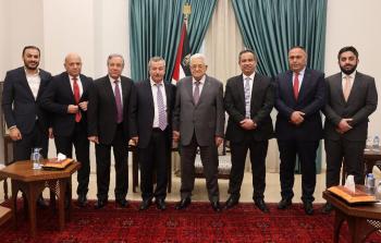 لقاء الرئيس عباس مع مجموعة الاستشاري العربي