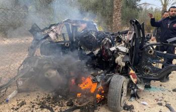 قصف سيارة مدنية شرق دير البلح