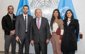 الأطباء خلال لقاء الأمين العام للأمم المتحدة