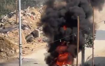 قصف إسرائيلي لمركبة شرق طولكرم