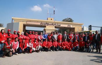 الاستعدادات في معبر رفح البري