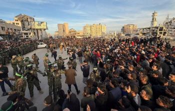 أثناء تسليم أسيرات إسرائيل في مدينة غزة