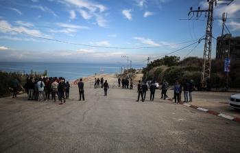 المواطنون على تبة النويري وسط قطاع غزة