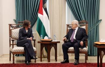 لقاء الرئيس عباس مع رئيسة اللجنة الدولية للصليب الأحمر