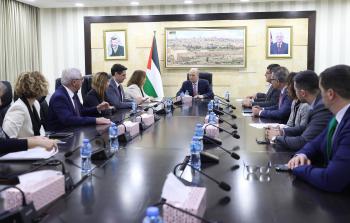 تفاصيل اجتماع مصطفى مع وفد البرلمان الأوروبي في رام الله