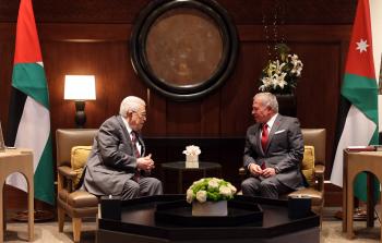 الرئيس عباس مع العاهل الأردني عبدالله الثاني