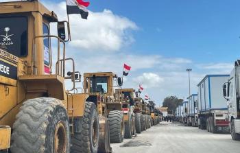 دخول المعدات الثقيلة والمنازل المتنقلة إلى غزة