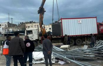 الهلال الأحمر يتمكن من نقل مستشفى ميداني كامل لمدينة غزة