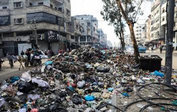 نفايات في شوارع قطاع غزة