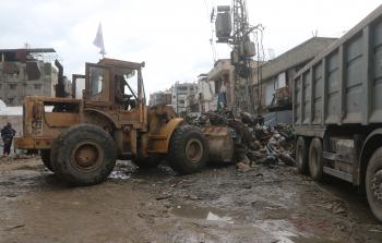 جمع النفايات في غزة