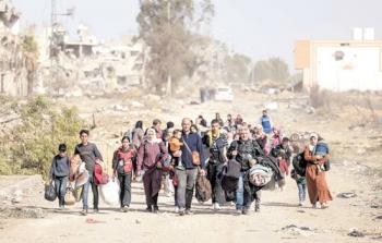 نزوح سكان غزة من أماكن سكنهم