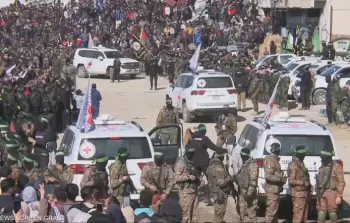 خلال تسليم أسرى إسرائيل في قطاع غزة