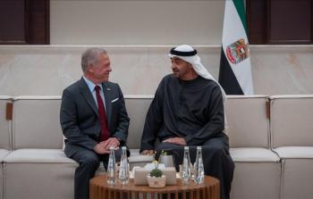 ملك الأردن ورئيس الإمارات يبحثان جهود وقف الحرب على غزة