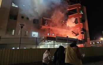 قصف مستشفى ناصر الطبي