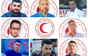 انتشال جثامين 15 شهيدا من الدفاع المدني والهلال الأحمر برفح