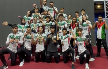 فلسطين تحتل وصافة كأس أفريقيا في لعبة المواي تاي