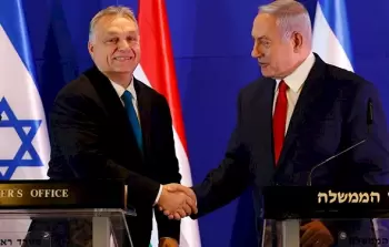 نتنياهو والرئيس المجري