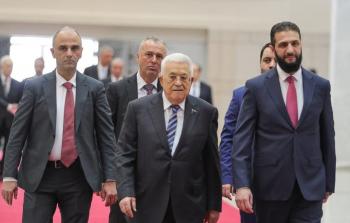 الرئيس عباس ونظيره السوري الشرع