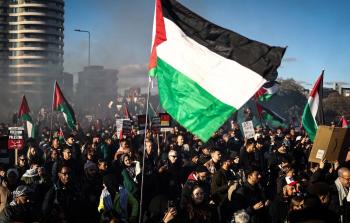 مظاهرة داعمة للفلسطينيين - تعبيرية