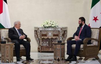 تفاصيل اجتماع الرئيس عباس مع الشرع في دمشق