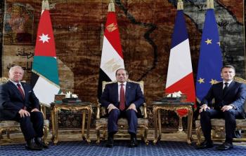 القمة الثلاثية بين السيسي والعاهل الأردني وماكرون