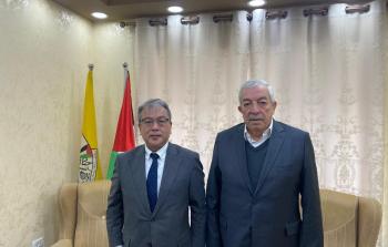 محمود العالول والسفير الياباني