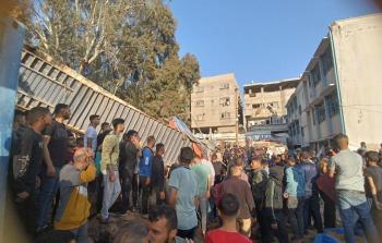 مجزرة ثانية - شهداء وجرحى في قصف مدرسة أبو هميسة بالبريج