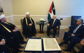 الرئيس عباس يستقبل مفتي روسيا