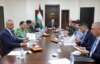 تفاصيل اجتماع الرئيس عباس بقادة الأجهزة الأمنية