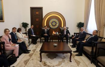 لقاء الرئيس عباس برئيس وزراء إسبانيا