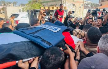 من تشييع الصحفي حسن اصليح