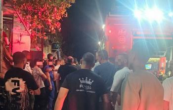 من مكان حريق شبّ بمنزل مأهول في دير الأسد بمنطقة الجليل