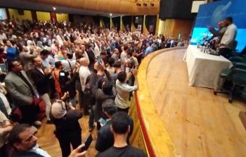 صحفيو مصر يقفون حدادا على شهداء الصحافة في فلسطين