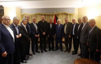 لقاء الرئيس عباس مع الفصائل الفلسطينية في لبنان
