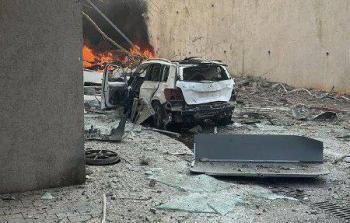 آثار القصف الإيراني على تل أبيب