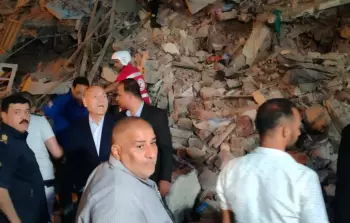 انهيار عقار سكني في القاهرة