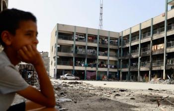 قصف المدارس في غزة - تعبيرية